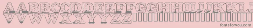 LmsKissDeGirl Font – Gray Fonts on Pink Background