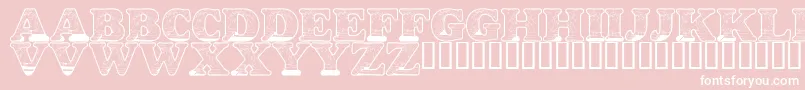 LmsKissDeGirl Font – White Fonts on Pink Background