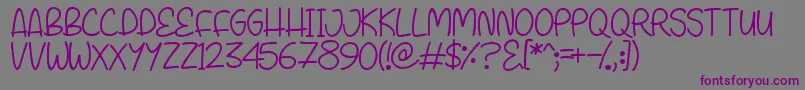 ShineWithMe Font – Purple Fonts on Gray Background