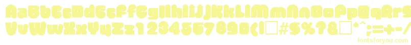 MisterbigRegular-Schriftart – Gelbe Schriften