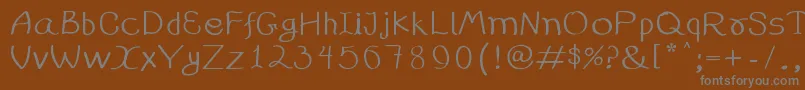99%25handwritting Font – Gray Fonts on Brown Background