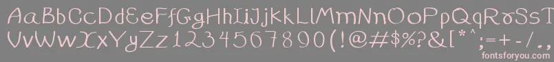 99%25handwritting Font – Pink Fonts on Gray Background