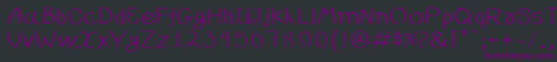 99%25handwritting Font – Purple Fonts on Black Background