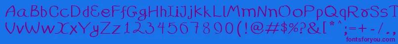 99%25handwritting-fontti – violetit fontit sinisellä taustalla