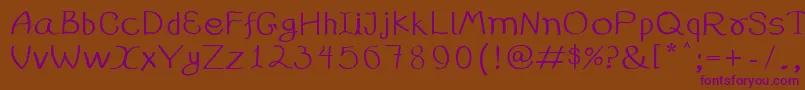 Fonte 99%25handwritting – fontes roxas em um fundo marrom