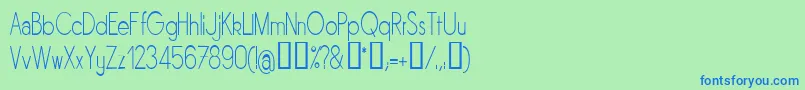 Sornln Font – Blue Fonts on Green Background