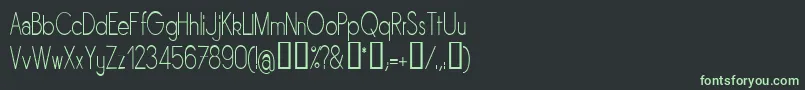 Sornln-fontti – vihreät fontit mustalla taustalla
