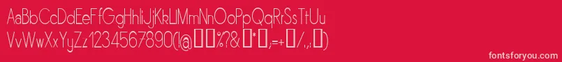 Sornln Font – Pink Fonts on Red Background