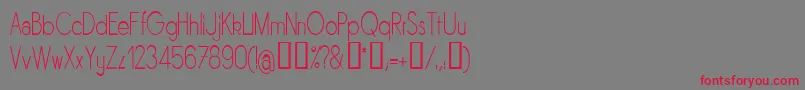 Sornln Font – Red Fonts on Gray Background