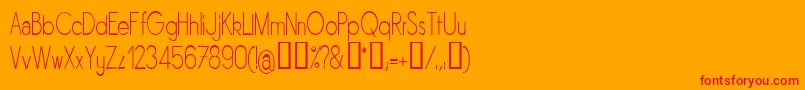 Sornln Font – Red Fonts on Orange Background