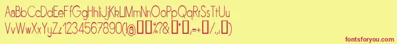 Sornln Font – Red Fonts on Yellow Background
