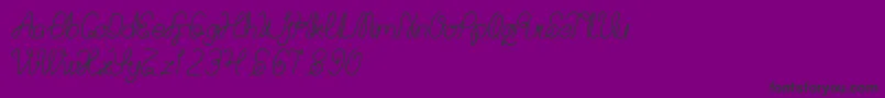 BillyJean Font – Black Fonts on Purple Background