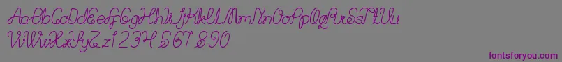 BillyJean Font – Purple Fonts on Gray Background