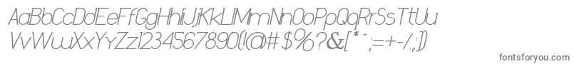 DanielaItalicBold-Schriftart – Graue Schriften
