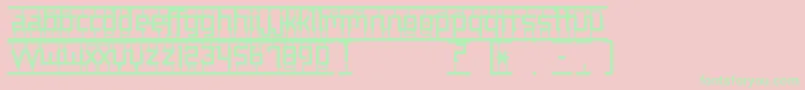 BigInAmerica Font – Green Fonts on Pink Background