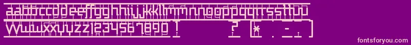 フォントBigInAmerica – 紫の背景にピンクのフォント
