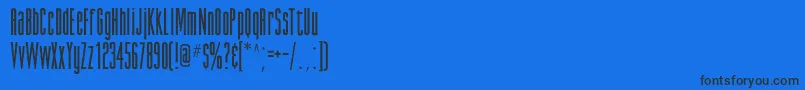 GiottoflfBold Font – Black Fonts on Blue Background
