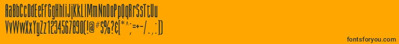 GiottoflfBold Font – Black Fonts on Orange Background