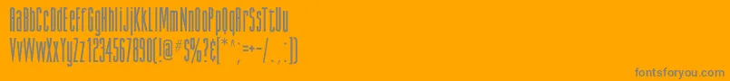 GiottoflfBold Font – Gray Fonts on Orange Background