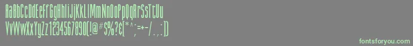 GiottoflfBold Font – Green Fonts on Gray Background