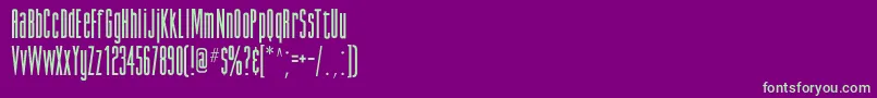 GiottoflfBold Font – Green Fonts on Purple Background