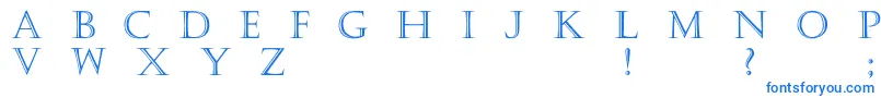 Haute Font – Blue Fonts on White Background