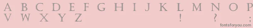 Haute Font – Gray Fonts on Pink Background