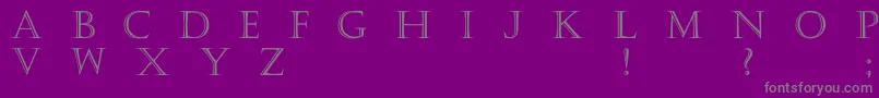 Haute Font – Gray Fonts on Purple Background