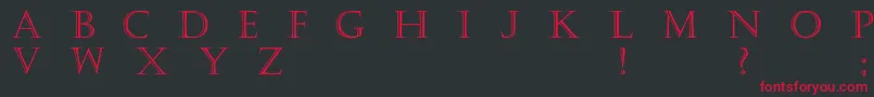 Haute Font – Red Fonts on Black Background