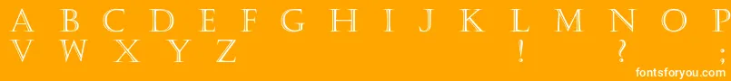 Haute Font – White Fonts on Orange Background