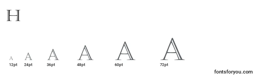 Haute Font Sizes