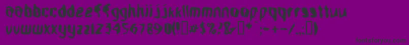 Aleph Font – Black Fonts on Purple Background