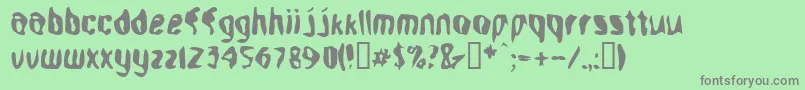Aleph Font – Gray Fonts on Green Background