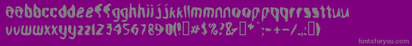 More about Aleph Font Aleph Font – Gray Fonts on Purple Background