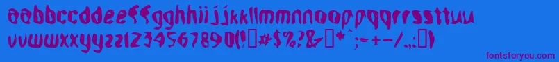 Aleph-fontti – violetit fontit sinisellä taustalla