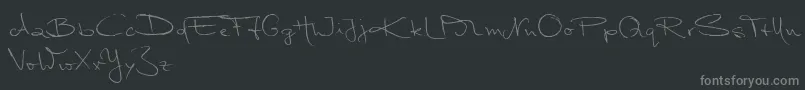 Police MarleenScriptNormalReduced – polices grises sur fond noir