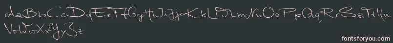 MarleenScriptNormalReduced Font – Pink Fonts on Black Background