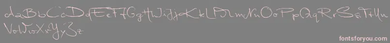 Шрифт MarleenScriptNormalReduced – розовые шрифты на сером фоне