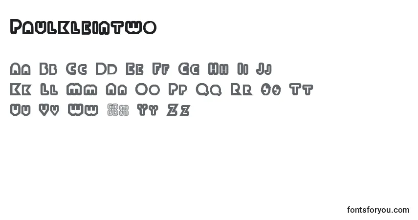 Schriftart Paulkleintwo – Alphabet, Zahlen, spezielle Symbole