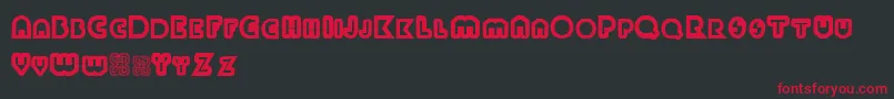 Paulkleintwo Font – Red Fonts on Black Background