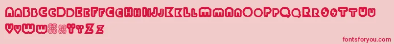 Więcej informacji o czcionce Paulkleintwo Czcionka Paulkleintwo – czerwone czcionki na różowym tle