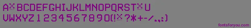 Шрифт Seriesc – фиолетовые шрифты на сером фоне