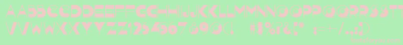 Nightcapnf Font – Pink Fonts on Green Background