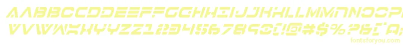 Шрифт 7thservicecondital – жёлтые шрифты