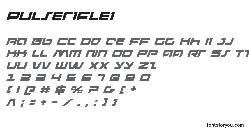 Pulseriflei Font – alphabet, numbers, special characters