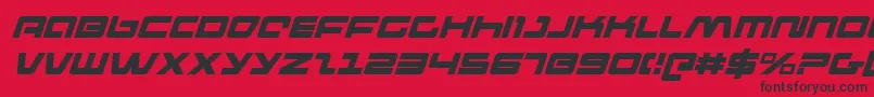 Pulseriflei Font – Black Fonts on Red Background
