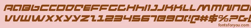 Pulseriflei Font – Brown Fonts on Pink Background