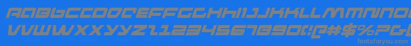 Pulseriflei Font – Gray Fonts on Blue Background
