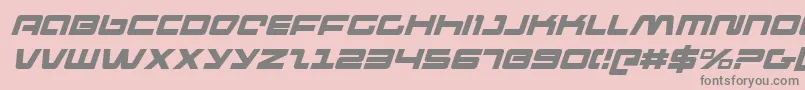 Pulseriflei Font – Gray Fonts on Pink Background