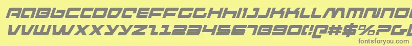 Шрифт Pulseriflei – серые шрифты на жёлтом фоне